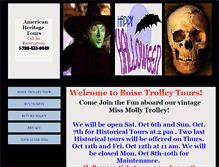 Tablet Screenshot of boisetrolleytours.com